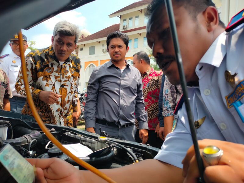 Pemkab Aceh Utara Gelar Apel Pemeriksaan Kendaraan Dinas